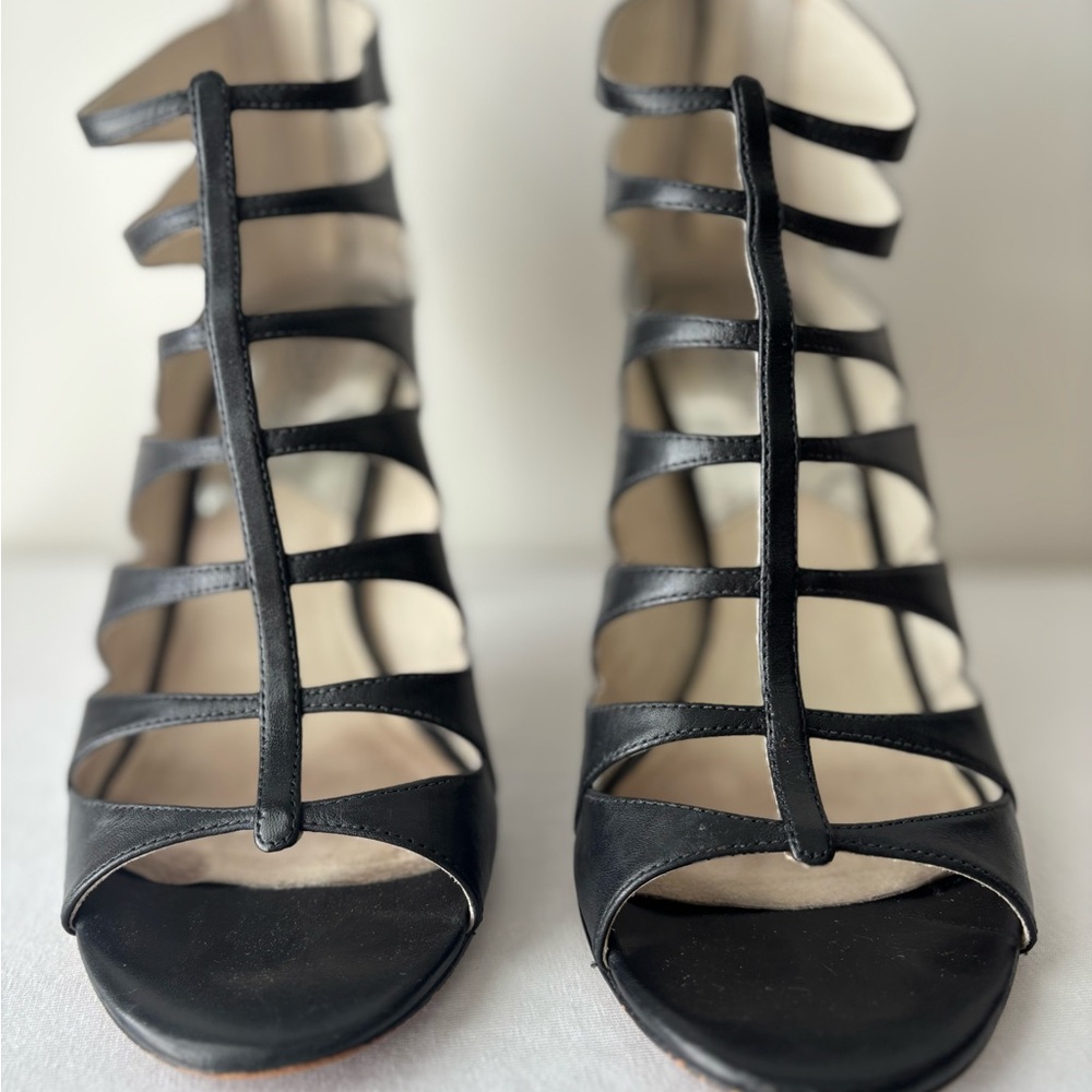 Michael Kors Black Heels with Elegant Strappy Design